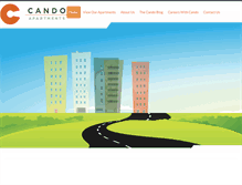 Tablet Screenshot of candoapartments.com